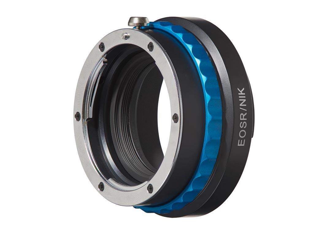 Bild von Novoflex Adapter Nikon F Objektive an Canon EOS-R Kamera, Objektivadapter, Blau, Schwarz