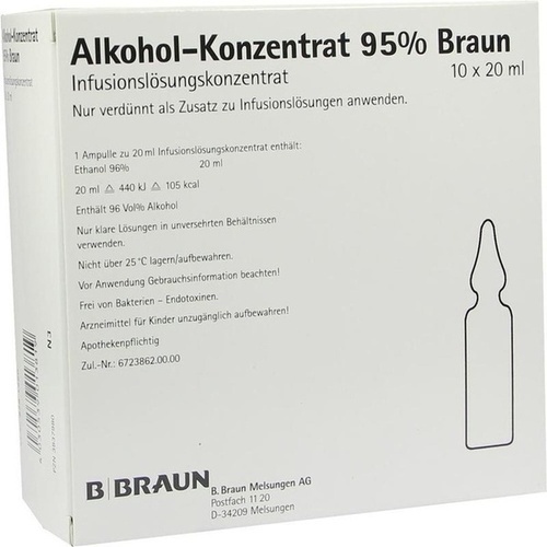 Bild von Alkohol 95% Infusionslösungskonzentrat - Infusionslösungskonzentrat Anwendung durch den Arzt