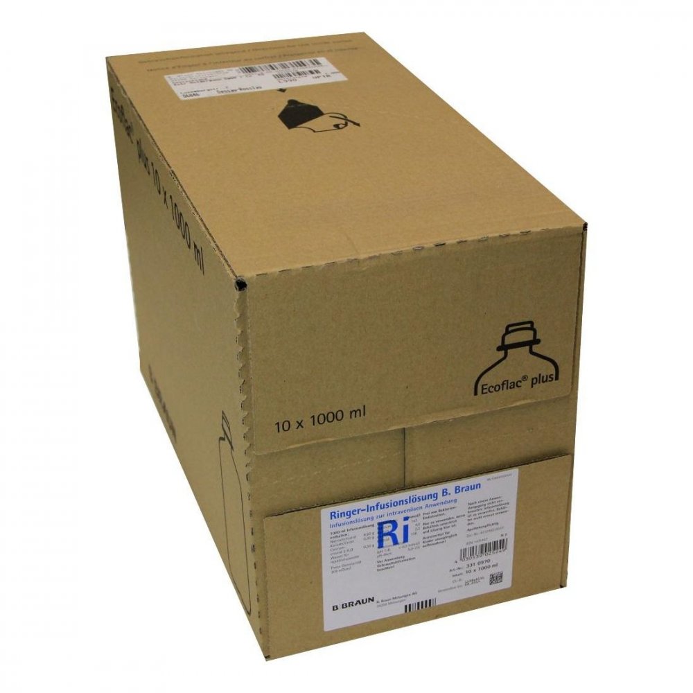 Bild von Ringer Lösung B.Braun Ecoflac Plus 10 X 1000 ml Infusionslösung - Infuionslösung