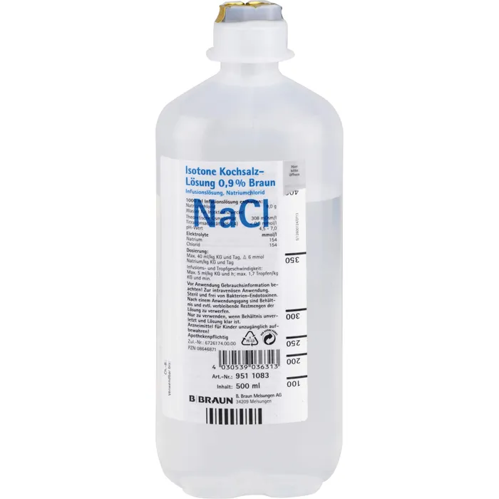 Bild von Kochsalzlösung 0,9% Ecoflac Plus 500 ml Infusionslösung - Infusionslösung