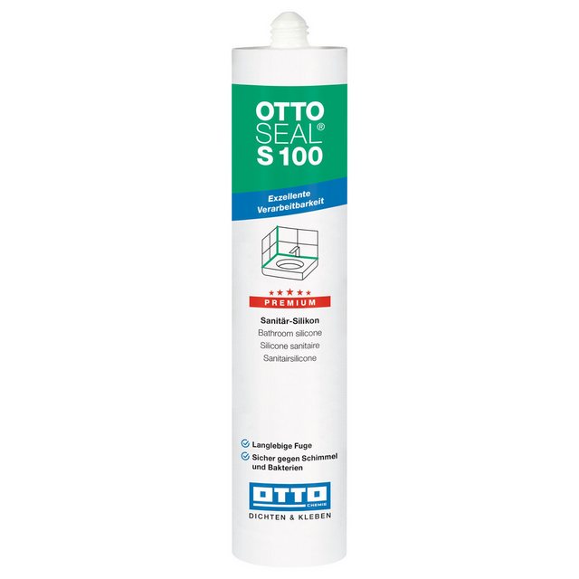 Bild von OTTO-Chemie Silikon S100 Premium-Sanitär-Silikon 300ml C07 rehbraun