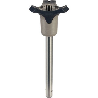 Bild von HALDER - Kugelsperrbolzen, selbstsichernd, mit Kombigriff | d1=8 mm / l1=40 mm / grau | 22370.0318