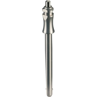 Bild von HALDER - Kugelsperrbolzen, selbstsichernd, mit Standardgriff | d1=6 mm / l1=10 mm / Rostfreier Stahl 1.4542, ausscheidungsgehärtet | 22380.0022