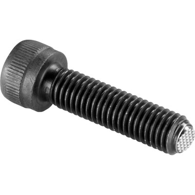 Bild von HALDER - Kugeldruckschrauben, mit Kopf, Kugel verdrehgesichert/abgeflachte Kugel, Auflagefläche geriffelt | d1=M16 / l2=~ 40 mm / Vergütungsstahl | 22700.0262