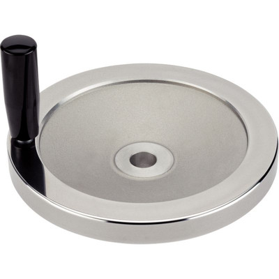 Bild von HALDER - Scheibenhandräder, Leichtmetall/ohne Nabennut, mit Zylindergriff EH 24530. | d1=100 mm / d2=10 mm | 24600.0205