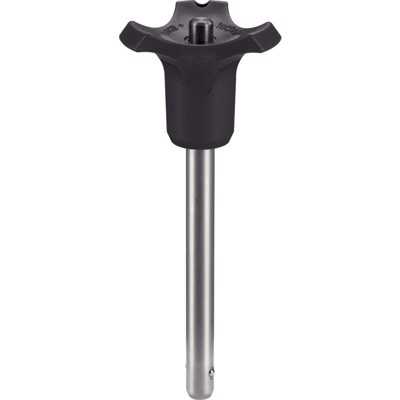 Bild von HALDER - Kugelsperrbolzen, selbstsichernd, mit Kombigriff | d1=8 mm / l1=25 mm / schwarz | 22370.0835
