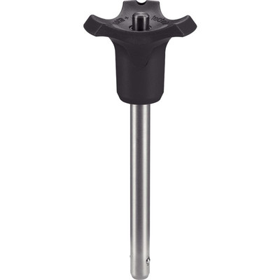 Bild von HALDER - Kugelsperrbolzen, selbstsichernd, mit Kombigriff | d1=16 mm / l1=30 mm / schwarz | 22370.0886