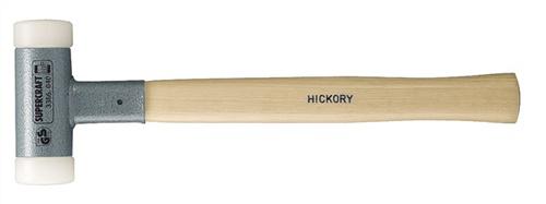 Bild von Schonhammer SUPERCRAFT L.370mm, Kopf-D.50mm Hickory rückschlagfrei hart Nyl.weiß