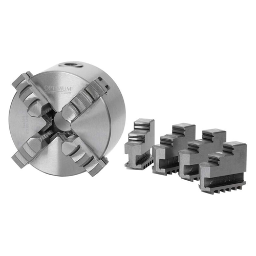 Bild von OPTIMUM® 4 Backen-Drehfutter 80mm zentrisch - Für Präzision im Maschinenbau
