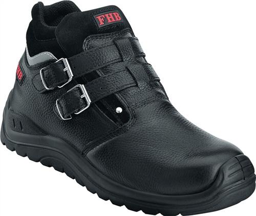 Bild von FHB, Sicherheitsschuhe, Sicherheitsstiefel NORBERT Grösse 47 schwarz S3 HRO EN ISO 20345 Kuhleder (S3, 47)