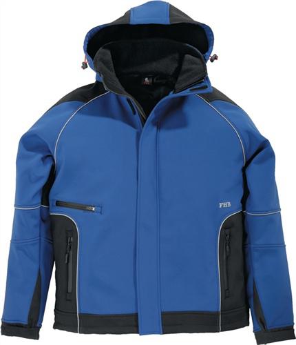 Bild von FHB Softshell Jacke Walter, größe 2 XL, schwarz / blau, 78518-3620-2XL