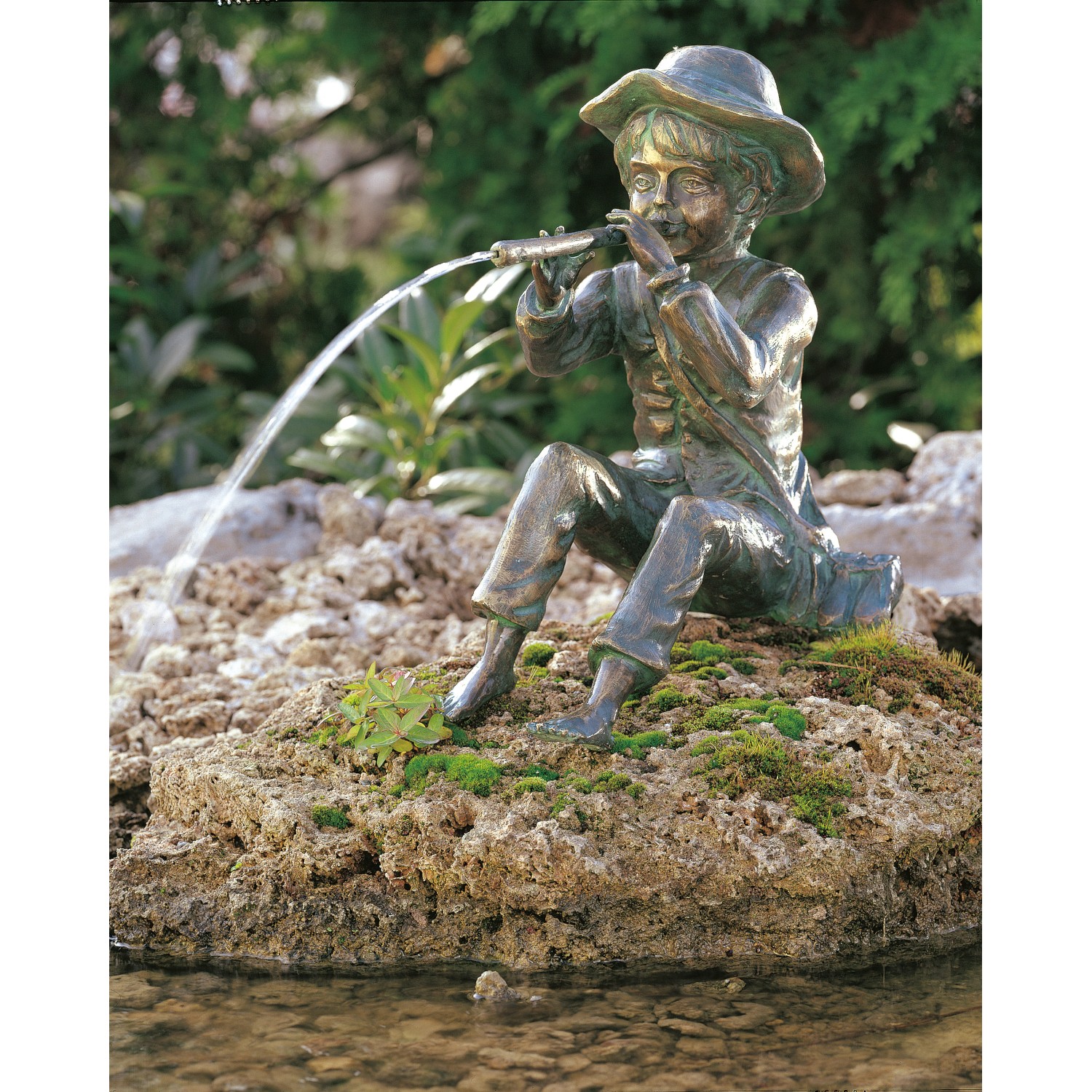 Bild von Rottenecker Bronze-Figur Flötenspieler Toni