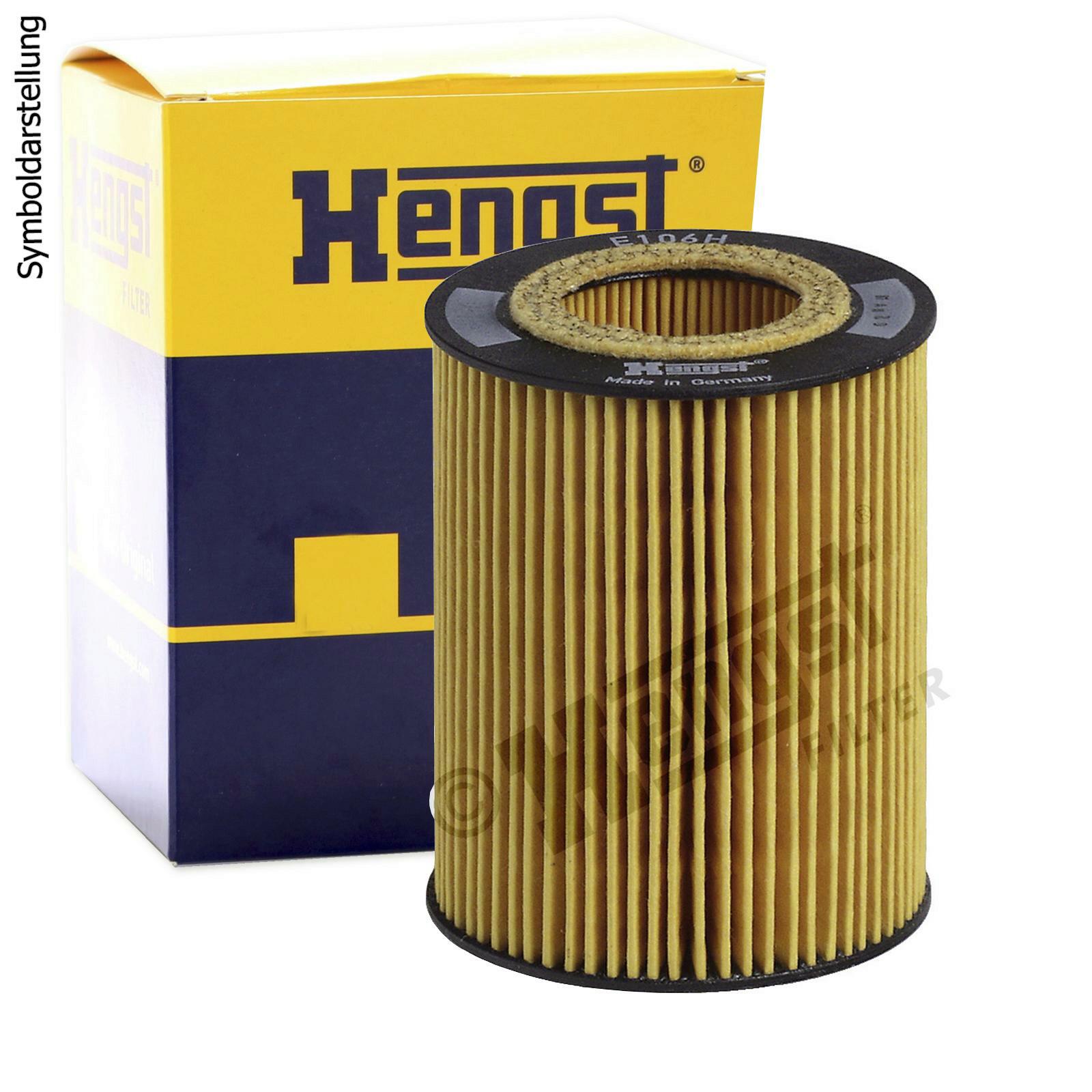 Bild von HENGST FILTER Ölfilter Filtereinsatz E106H D34 Motorölfilter,Filter für Öl BMW,WIESMANN,ALPINA,3 Limousine (E46),5 Limousine (E60),5 Touring (E61)