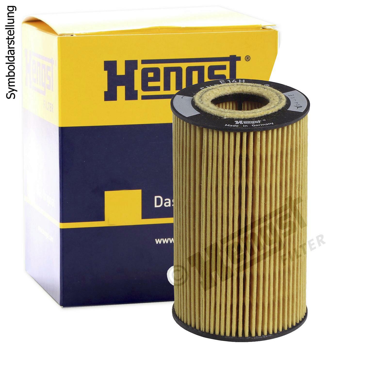Bild von HENGST Ölfilter Type E14H D77 - Ölfilter-Einsatz, Dichtungssatz für PKW - Ölfilter Auto, Motorölfilter, Filter für Autos