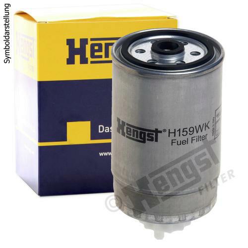 Bild von HENGST FILTER H159WK Kraftstofffilter Leitungsfilter, Spritfilter Anschraubfilter FIAT: Ducato II Platform/Chassis, Doblo I Cargo, ALFA ROMEO: 147