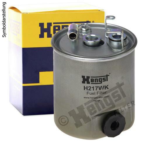 Bild von HENGST - Kraftstofffilter H217WK - Hochwertiger Kraftstoff-Leitungsfilter für KFZ - Entfernt Staub und Schmutz aus Otto- oder Dieselmotoren - Schützt das Einspritzsystem