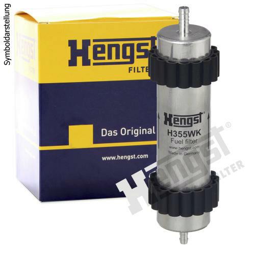 Bild von HENGST FILTER Kraftstofffilter Leitungsfilter H355WK Leitungsfilter,Spritfilter AUDI,A4 Avant (8K5, B8),A6 Avant (4G5, 4GD, C7),Q5 (8RB)