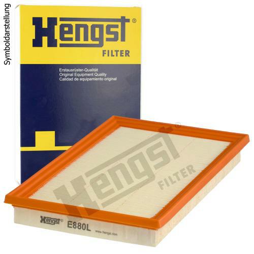 Bild von HENGST FILTER E880L Luftfilter Motorluftfilter, Filter für Luft 31 169 281 Filtereinsatz SUZUKI: Vitara IV Off-Road, SX4 I Hatchback, SWIFT 4