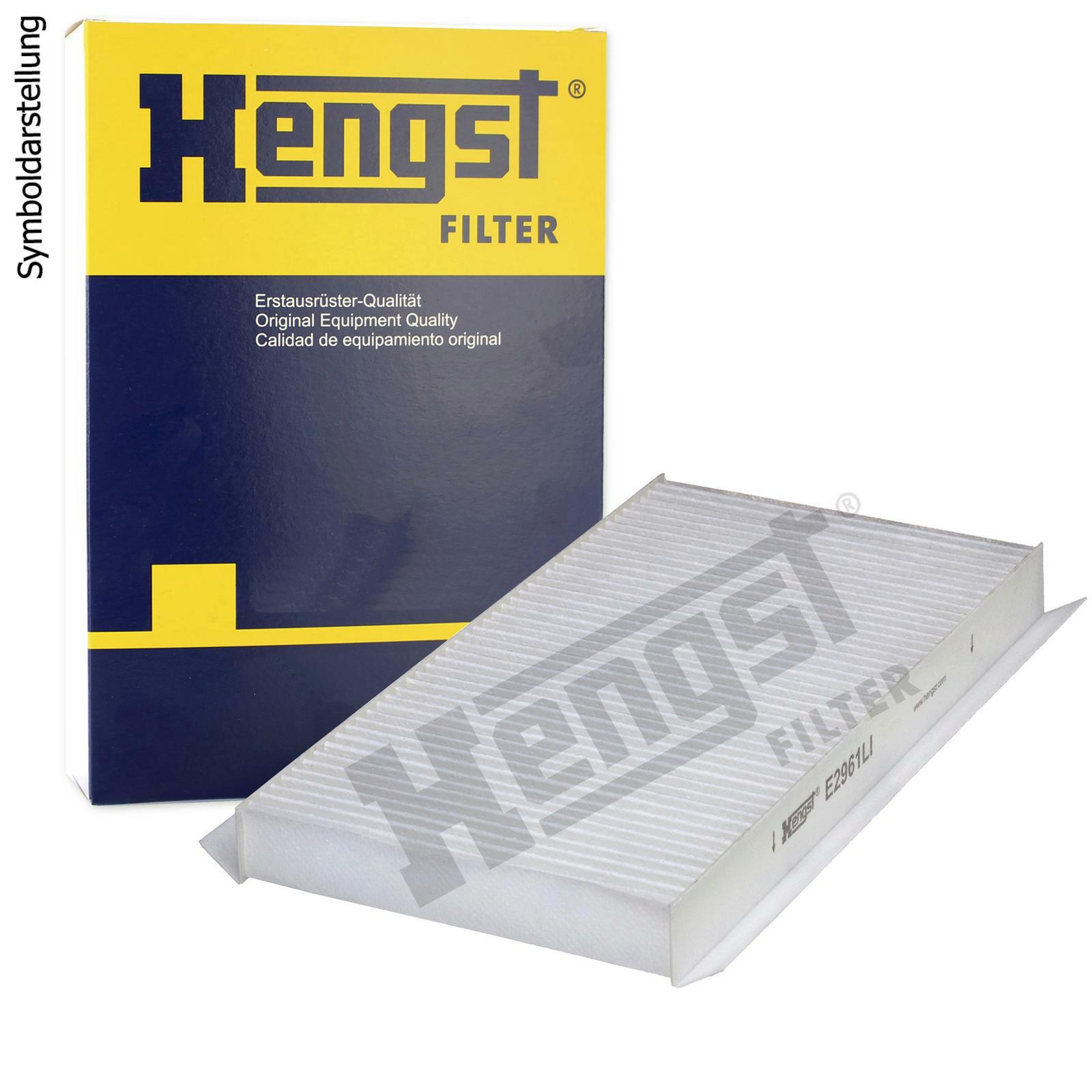 Bild von HENGST FILTER E2961LI Innenraumfilter Filter, Innenraumluft, Pollenfilter, Mikrofilter Pollenfilter 315 164 30