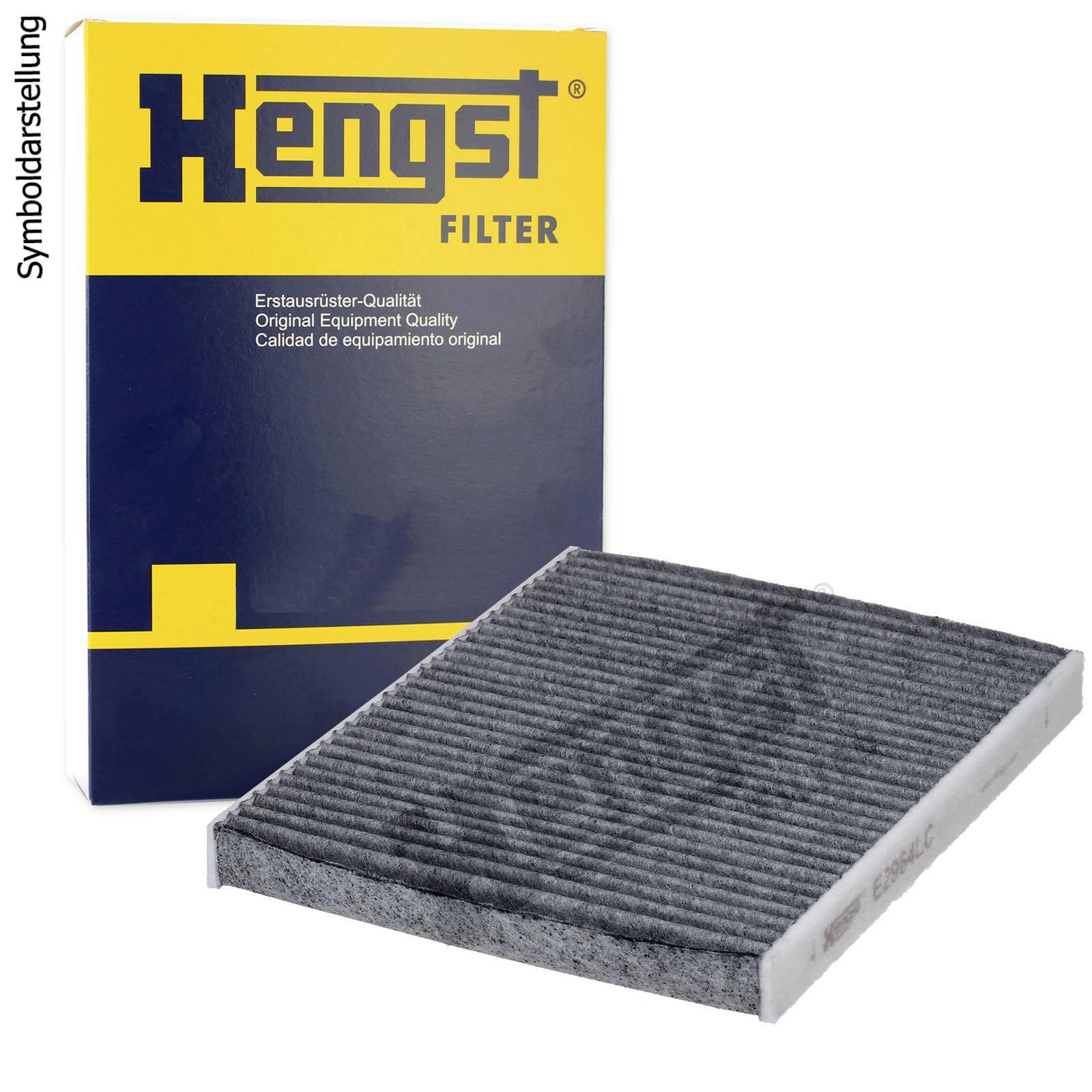 Bild von HENGST FILTER Innenraumfilter Aktivkohlefilter E2964LC Filter, Innenraumluft,Pollenfilter FORD,Fiesta Mk6 Schrägheck (JA8, JR8),Fiesta Mk7 Schrägheck