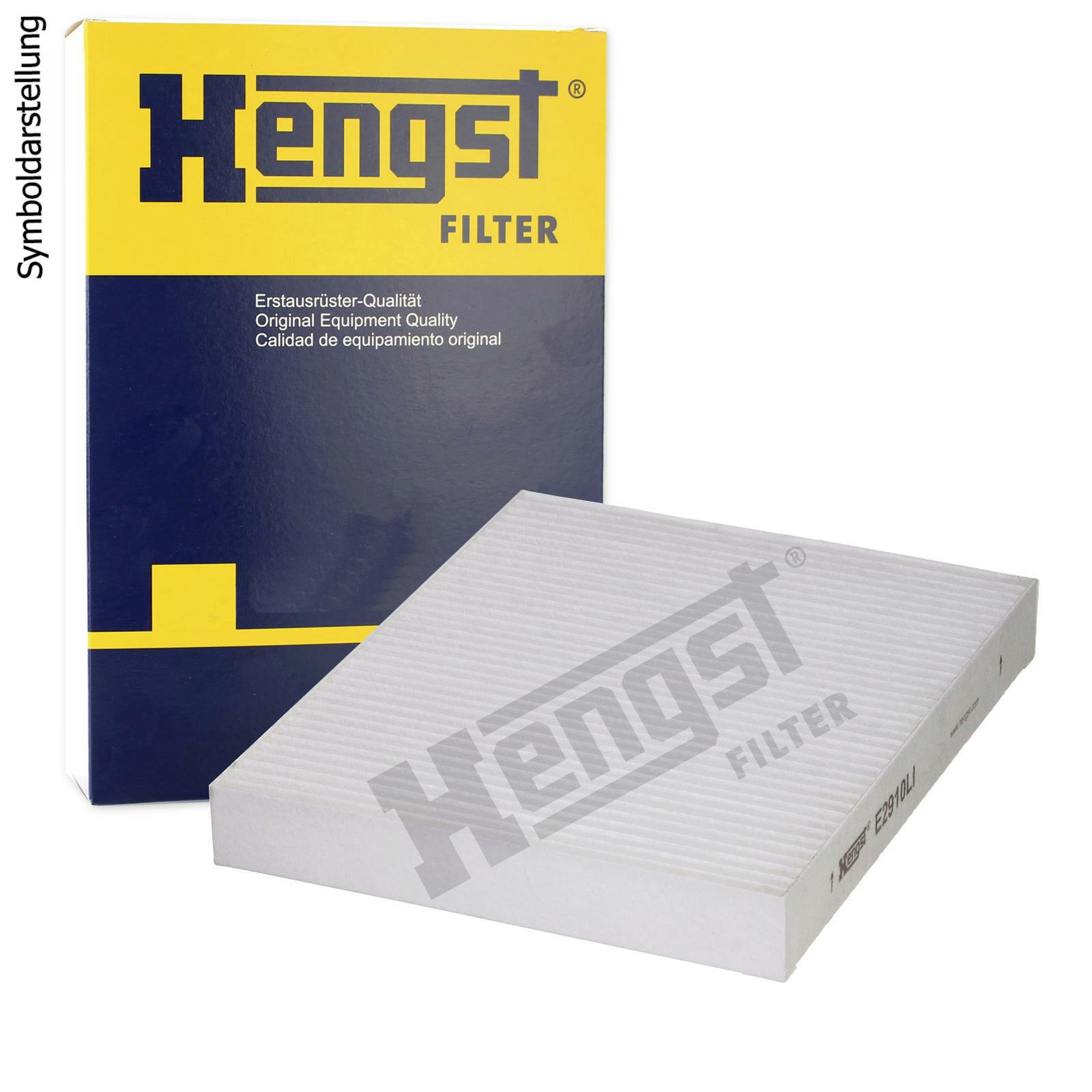 Bild von HENGST FILTER E2910LI Innenraumfilter Filter, Innenraumluft, Pollenfilter, Mikrofilter Pollenfilter 261 198 31 SUZUKI: Grand Vitara 1 SUV