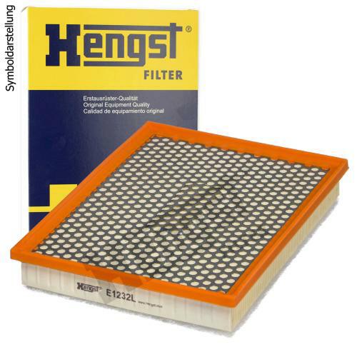 Bild von HENGST FILTER E1232L Luftfilter Motorluftfilter, Filter für Luft 49 234 297 Filtereinsatz SAAB: 9-3 Convertible, 9-3 Estate