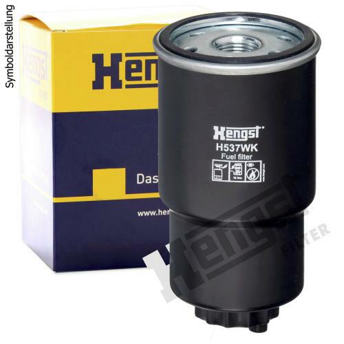 Bild von HENGST Kraftstofffilter Type H537WK - Kraftstoff-Anschraubfilter für PKW - Filter für Kraftstoff, Filter für Autos