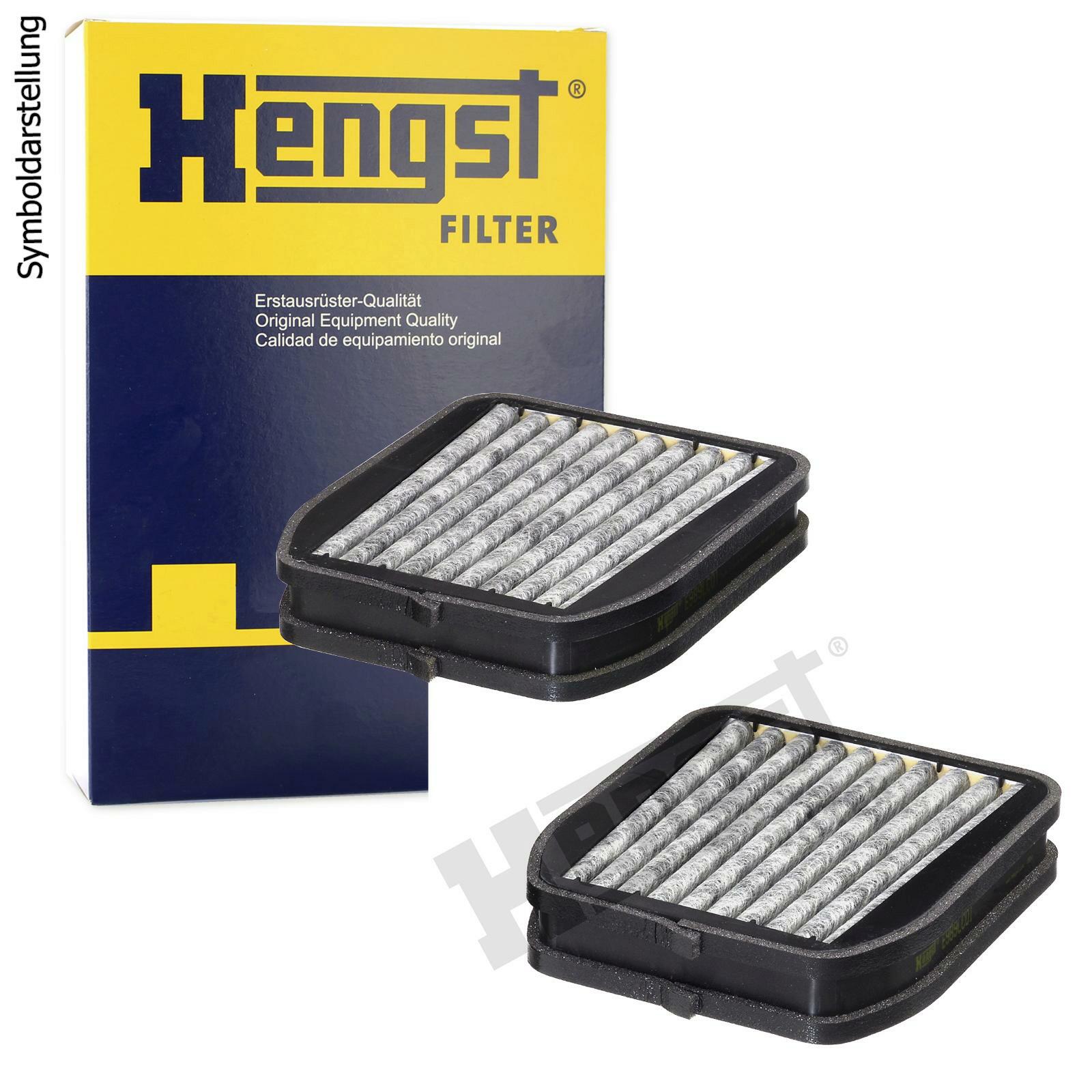 Bild von HENGST FILTER E989LC01-2 Innenraumfilter Filter, Innenraumluft, Pollenfilter, Mikrofilter Aktivkohlefilter 216 187 41 MERCEDES-BENZ: E-Class Saloon