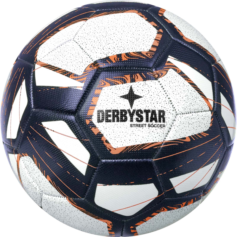 Bild von Derbystar Unisex – Erwachsene Street Soccer Fußballbälle, Weiss Blau Orange, 5