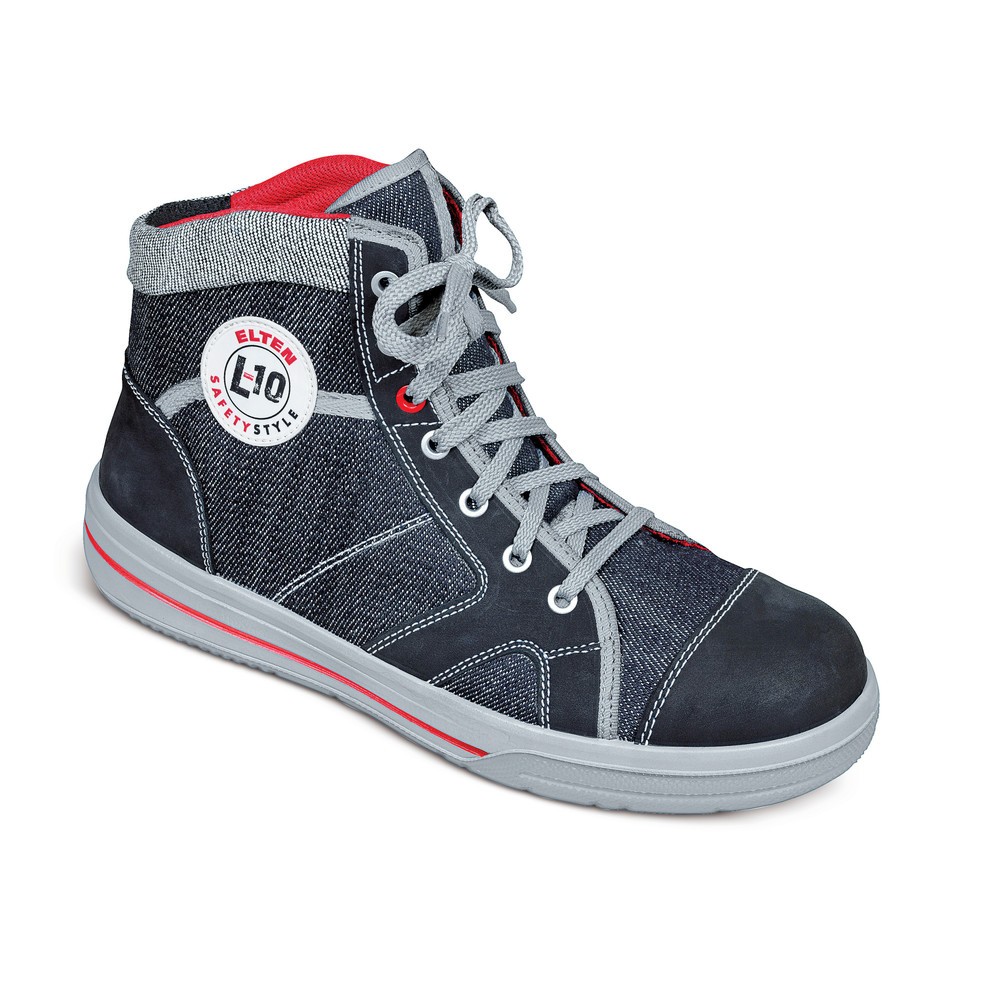 Bild von ELTEN Sicherheitsschuhe SENSATION Mid ESD S2, Damen und Herren, Leder/Textil, Stahlkappe, leicht, sportlich, Schwarz, Größe: 42