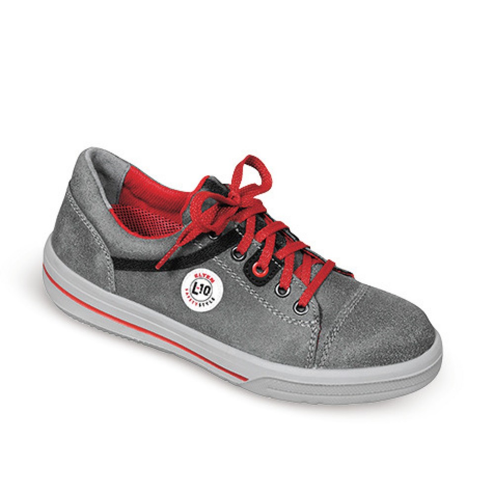 Bild von ELTEN Sicherheitsschuhe VINTAGE Lady Low ESD S3, Damen, Leder, Stahlkappe, leicht, sportlich, Grau, Größe: 37