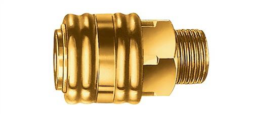 Bild von EWO, Schlauchanschluss + Schlauchverbinder, Schnellverschlusskupplung DN 7,2, Aussengewinde Messing Gewinde G 1/2 20,95 mm (7.20 mm)
