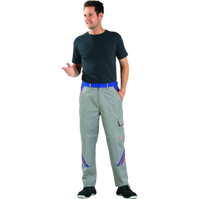 Bild von Planam - Bundhose 2323 zink/kornblau/rot, Größe 48