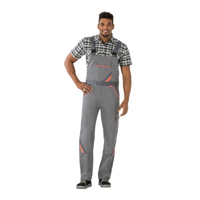 Bild von Latzhose 2430 zink/orange/schiefer, Größe 64