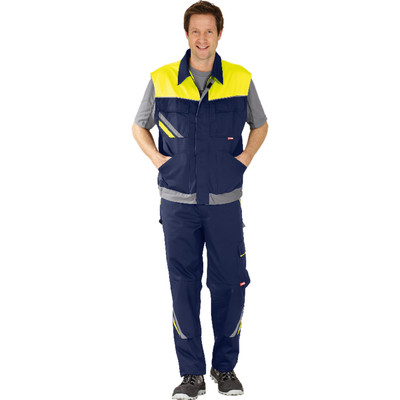 Bild von Planam - Arbeitsweste 2463 marine/gelb/zink, Größe 2XL