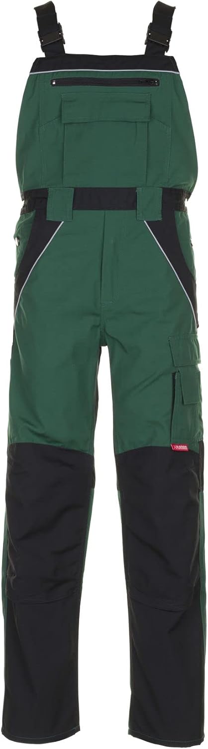 Bild von Planam Herren Plaline Latzhose grün schwarz Modell 2525 Größe 50
