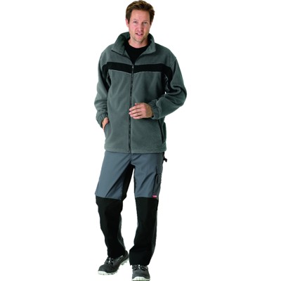 Bild von Wetter- und Kälteschutz-Fleecejacke Plaline 2566 schiefer/schwarz, Größe 3XL
