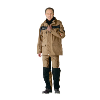 Bild von PLANAM® unisex Winterjacke PLALINE sand, schwarz Größe L