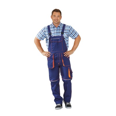 Bild von Planam - Latzhose marine/orange, Größe 42
