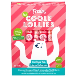 Bild von Fredos Bio-Wassereis "Coole Lollies", fruchtiger Mix, 10 x 30 ml