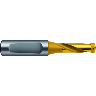 Bild von GÜHRING® - Ratiobohrer 1171 DIN 6538K RT 80 U HM bestückt TiN IK RH 140° 19,7mm