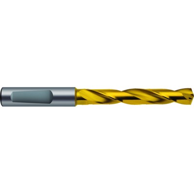 Bild von GÜHRING® - Ratiobohrer 1183 DIN 6537L RT 100 U VHM TiN IK RH 140° 7,4mm