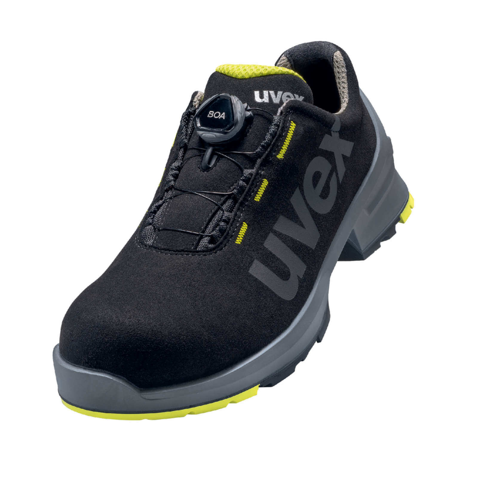Bild von uvex 1 Sicherheits-Halbschuhe S2 schwarz-gelb Arbeitsschuhe ESD-Sohle metallfrei Größe:EU 47
