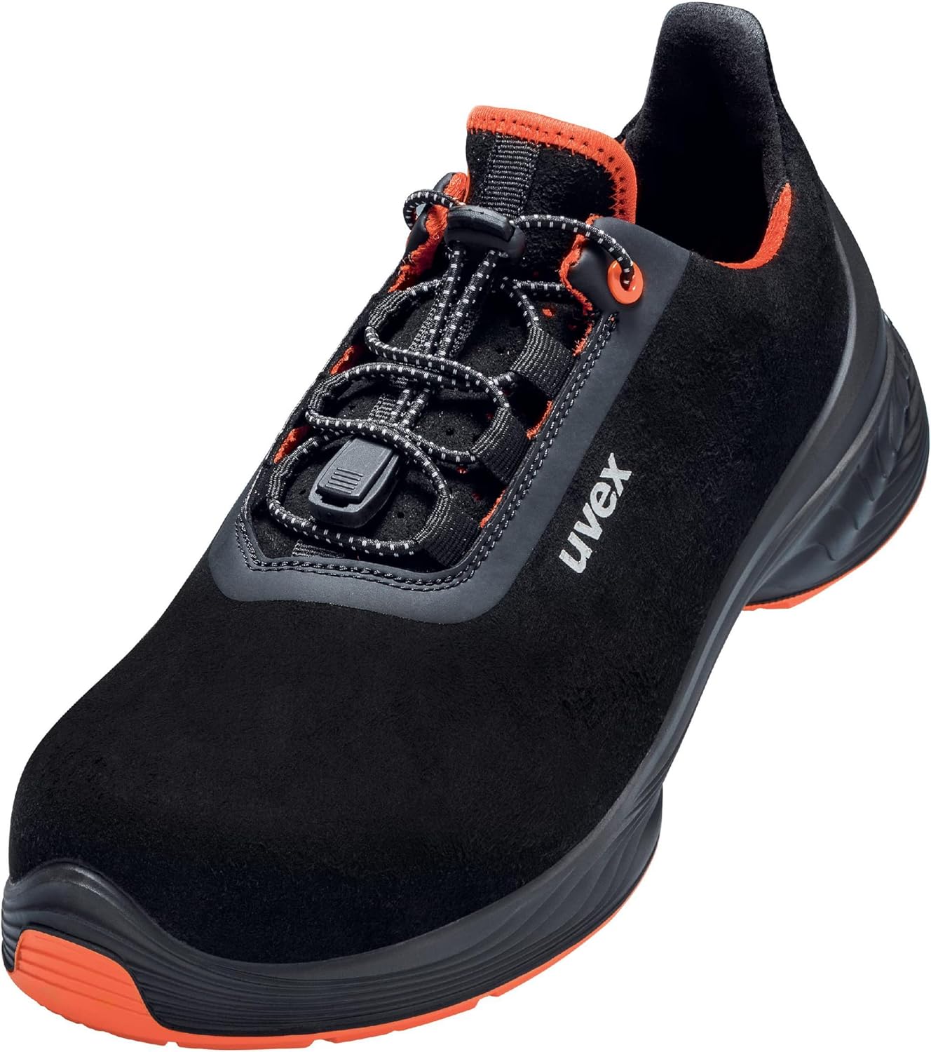 Bild von Uvex 1 G2 Halbschuh, Sicherheitsschuhe S2 SRC, Arbeitsschuhe für Damen & Herren, Schwarz/Orange, Größe 38