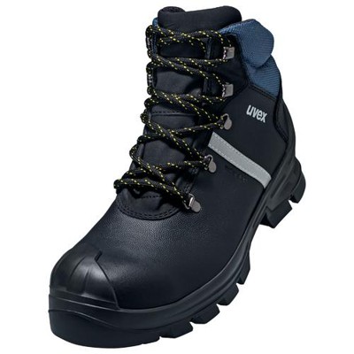 Bild von Uvex Safety, Sicherheitsschuhe, 6512146 Sicherheitsstiefel S3 Schuhgrösse (EU): 46 Schwarz, Blau 1 Paar (S3, 46)
