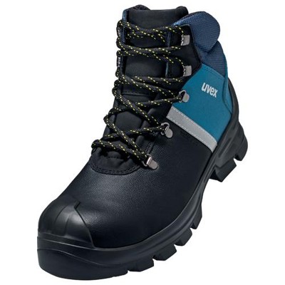 Bild von Uvex Safety, Sicherheitsschuhe, 6513148 Sicherheitsstiefel S3 Schuhgrösse (EU): 48 Schwarz, Blau 1 Paar (S3, 48)
