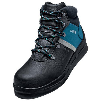 Bild von Uvex Safety, Sicherheitsschuhe, 3 asphaltpro Stiefel S3 65591 schwarz, blau Weite 10 GrÃ¶ÃŸe 44 (S3, 44)