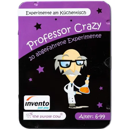 Bild von Invento just Play -The Purple Cow, Professor Crazy Activity Cards: Experimente am Küchentisch, 20 Karten mit aufregenden Experimenten in der Küche, für Kinder ab 6 Jahre