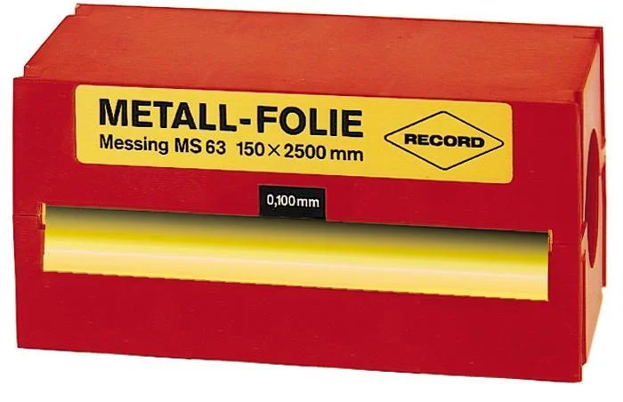 Bild von Record, Verpackungsmaterial, Metallfolie Stahl rostfrei 150x2500x0,100mm