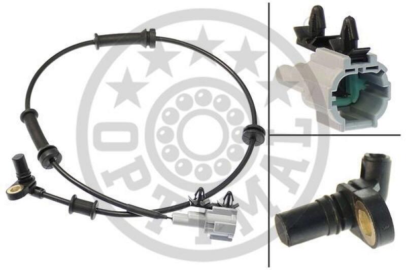 Bild von OPTIMAL 06-S323 ABS Sensor Drehzahlsensor, Raddrehzahl Sensor, Drehzahlgeber Vorderachse aktiver Sensor NISSAN: NP300 Navara Pickup, Pathfinder 3